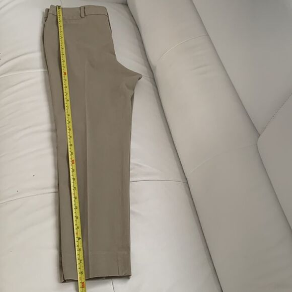 Crew & Ivy Stretch Cotton Blend Beige Women’s Pants Size 12 - Picture 6 of 10